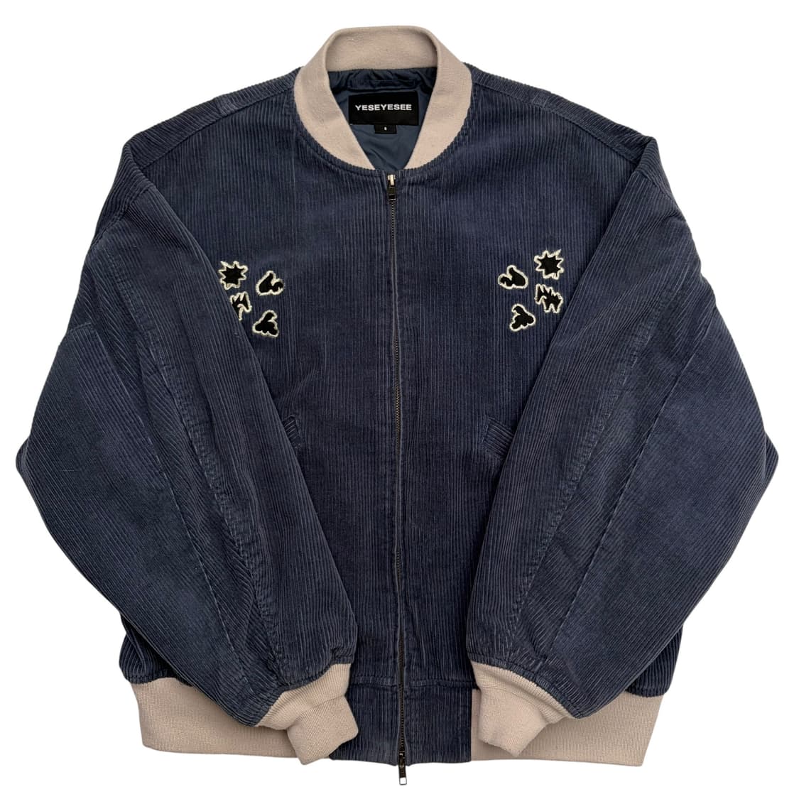 예스아이씨 코듀로이 블루 블루종 자켓 S 상품이미지1