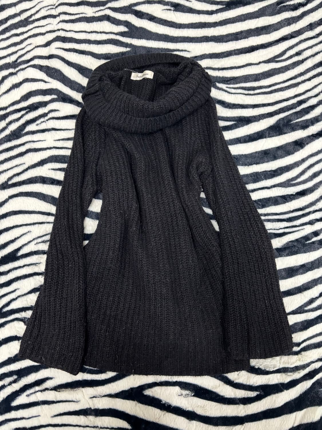 High Neck Layered Knit Sleeve 상품이미지7
