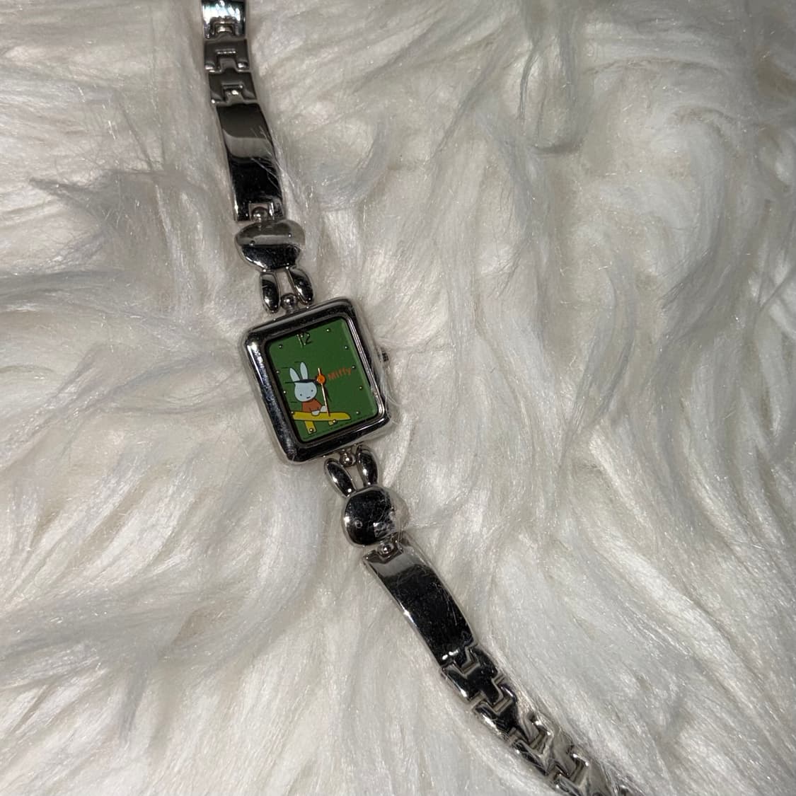 vintage miffy metal watch 미피 메탈 손목시계 상품이미지5