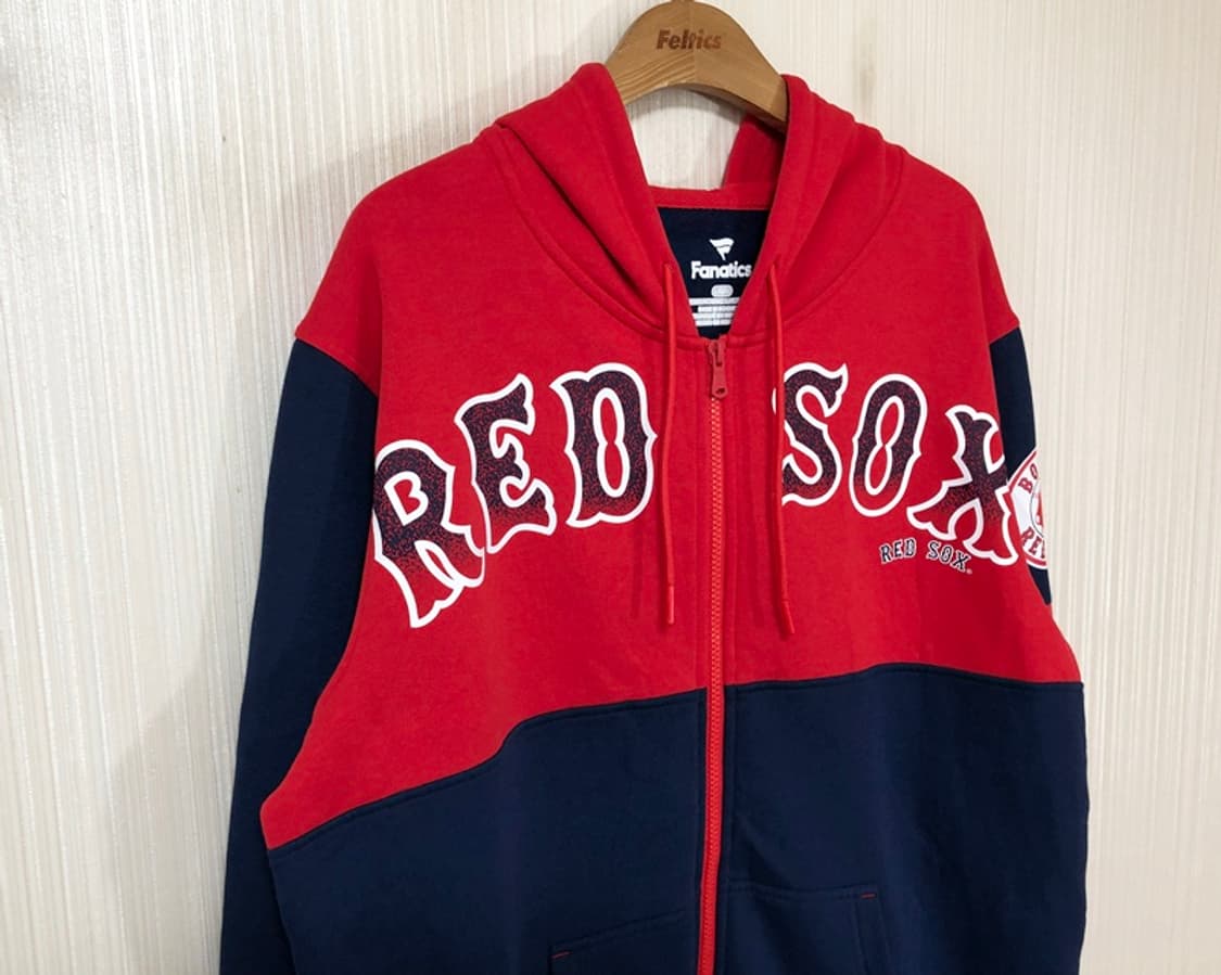 MLB 파나틱스 보스턴레드삭스 후드집업티셔츠 L(해외) 상품이미지5