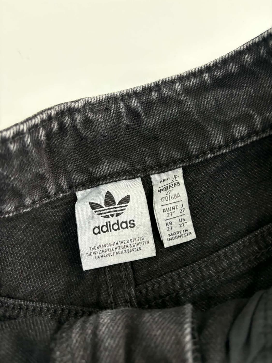 [27] 아디다스 아디브레이크 흑청 데님 팬츠 상품이미지2