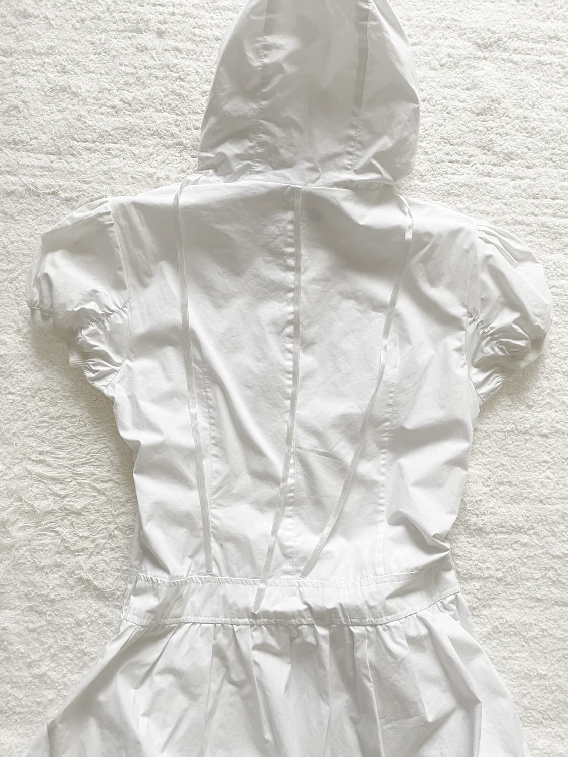 후드 러플 미니 드레스 상품이미지6