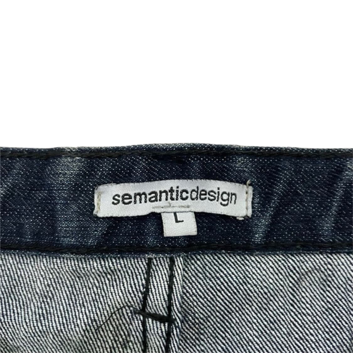 시멘틱 디자인 딥네이비 레더 진 (32) 상품이미지4