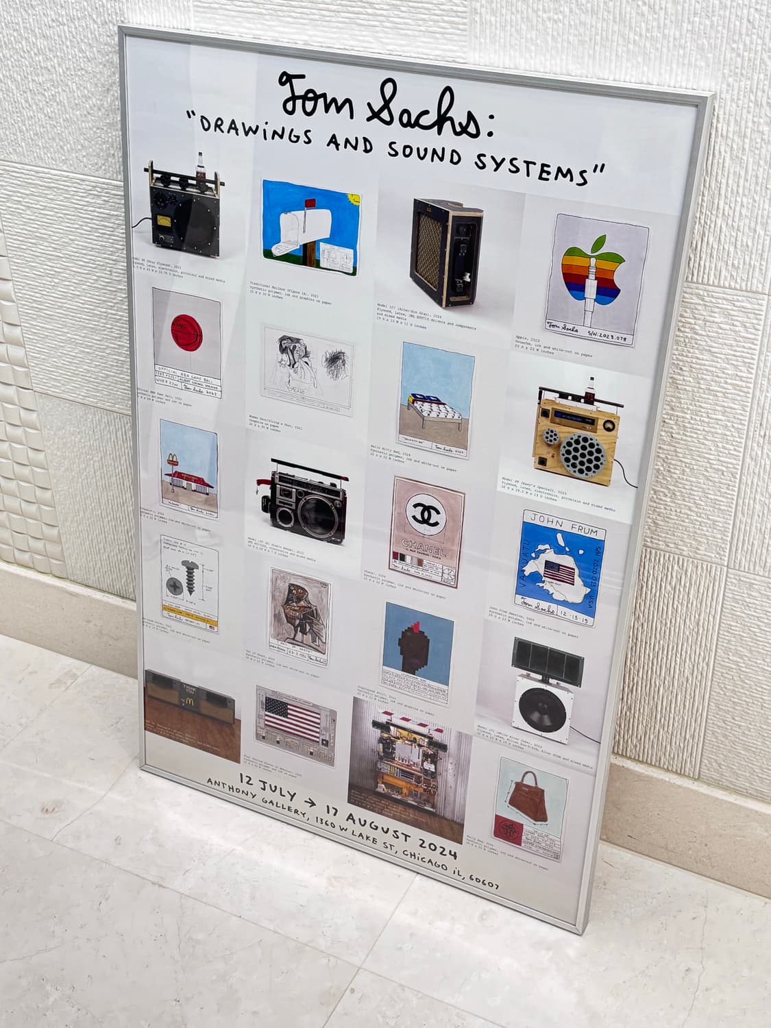 톰삭스 시카고 포스터 액자 (tom sachs poster) 상품이미지1