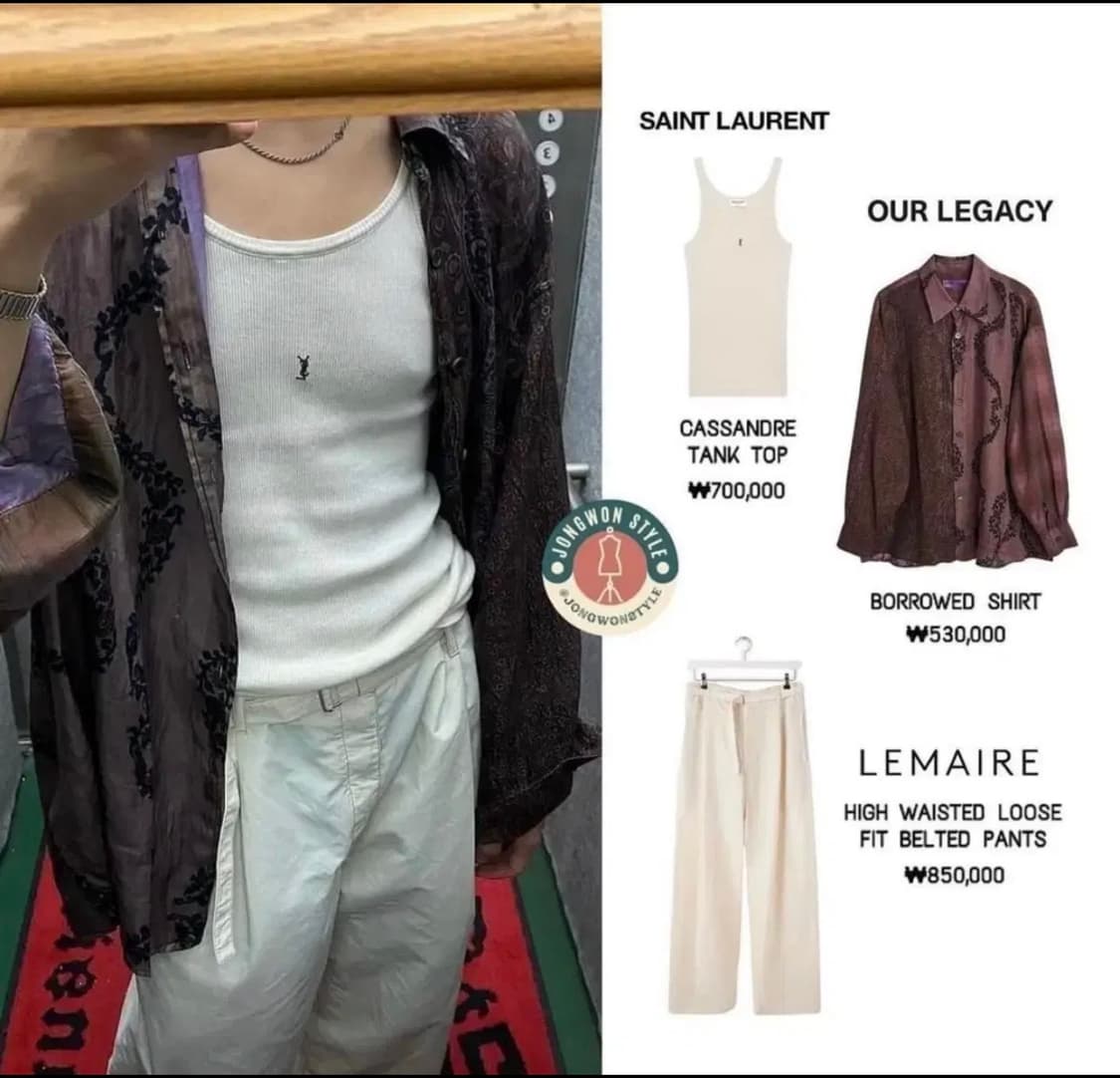 아워레가시 월페이퍼 버로우드 셔츠 상품이미지7