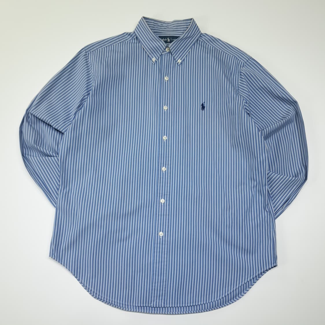 CL796 L 폴로 00s 블루 스트라이프 버튼다운 셔츠 남방 상품이미지1