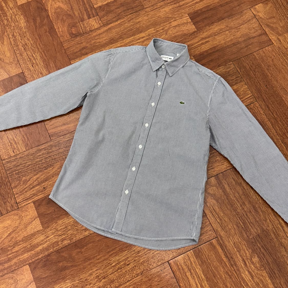 M 라코스테 슬림핏 스트라이프 남방 셔츠  상품이미지2