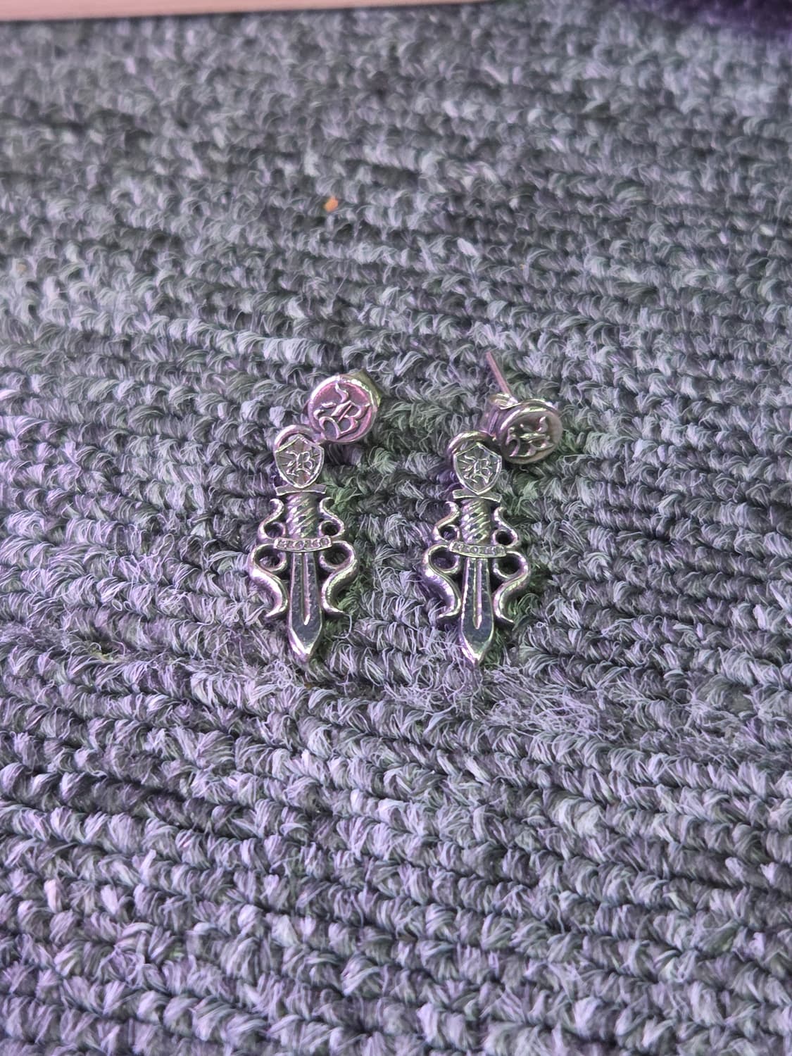 킹크로치 로얄 대거 이어링 은 귀걸이 상품이미지5