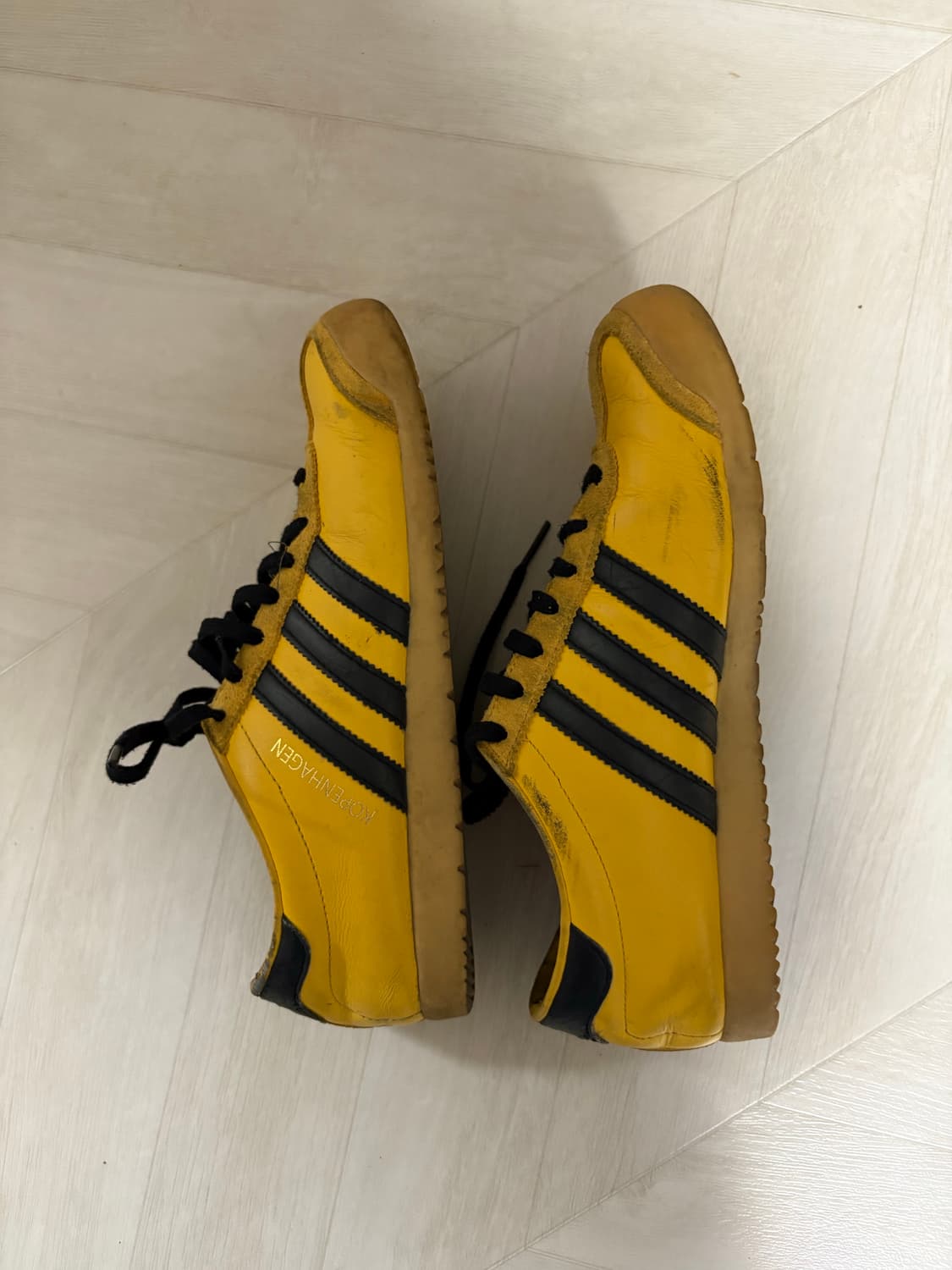 아디다스 코펜하겐 옐로우 블랙 235 상품이미지4