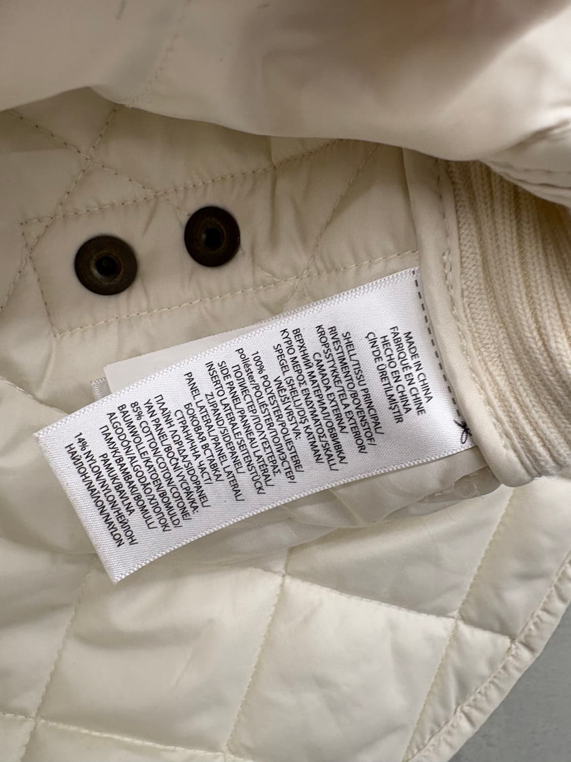 폴로랄프로렌 퀼팅 베스트 아이보리 상품이미지7