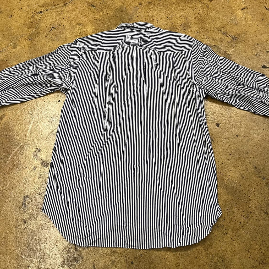 [정품/M] 꼼데가르송 스트라이프 카라 셔츠 긴팔티 b19 상품이미지4