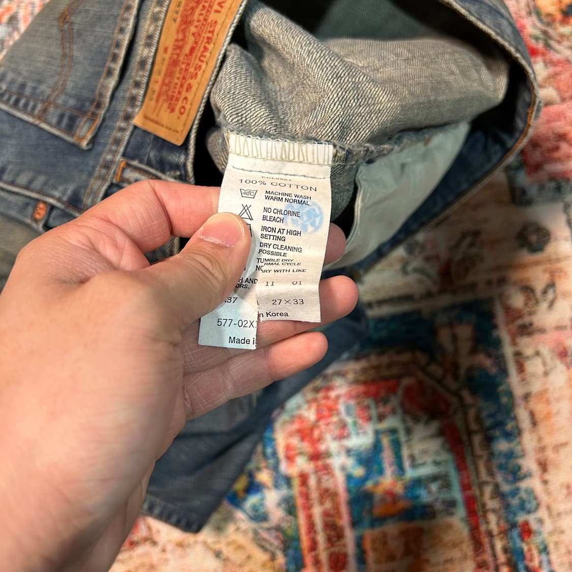 [27X33] 00s 리바이스 577 부츠컷 데님 팬츠(한국생산)  상품이미지5