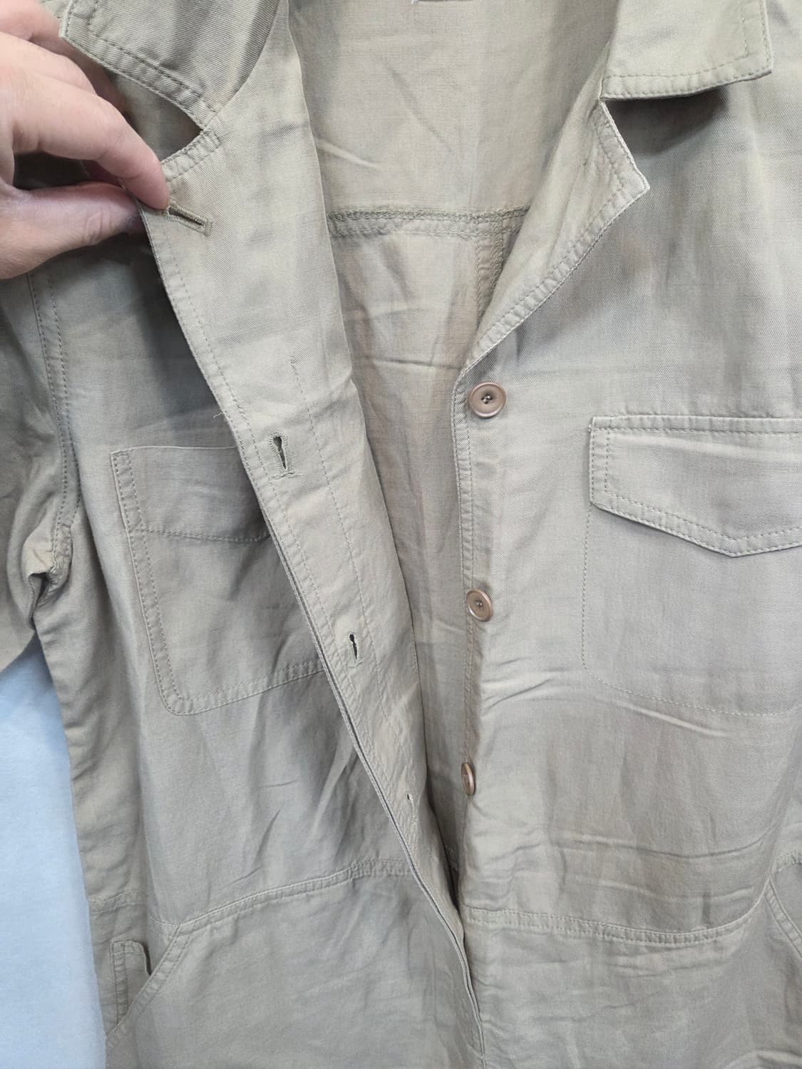 스튜디오 톰보이 린넨 원피스 셔츠반팔 프리  상품이미지6