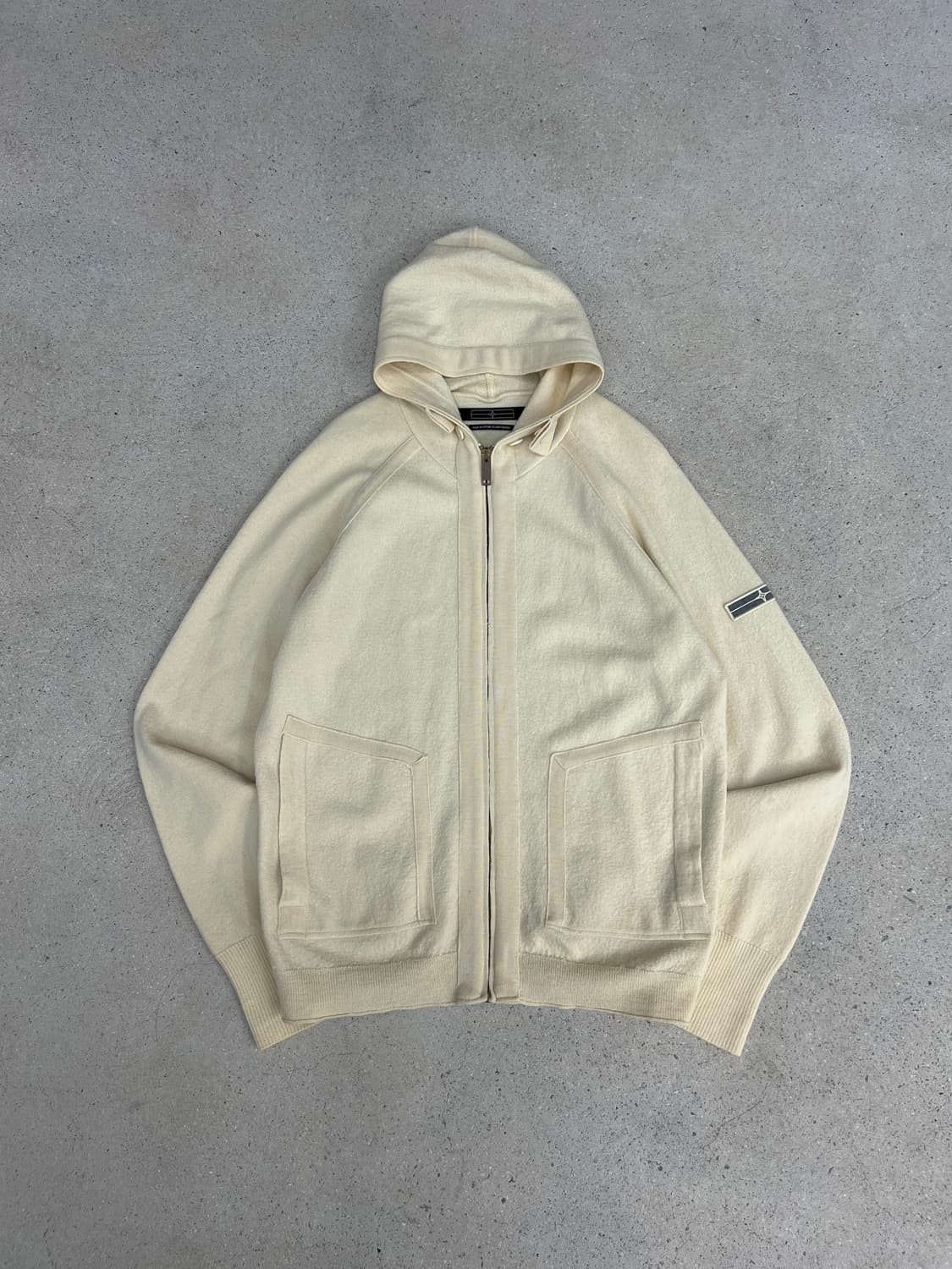 스톤아일랜드 00s 데님라인 니트 후드집업 상품이미지1