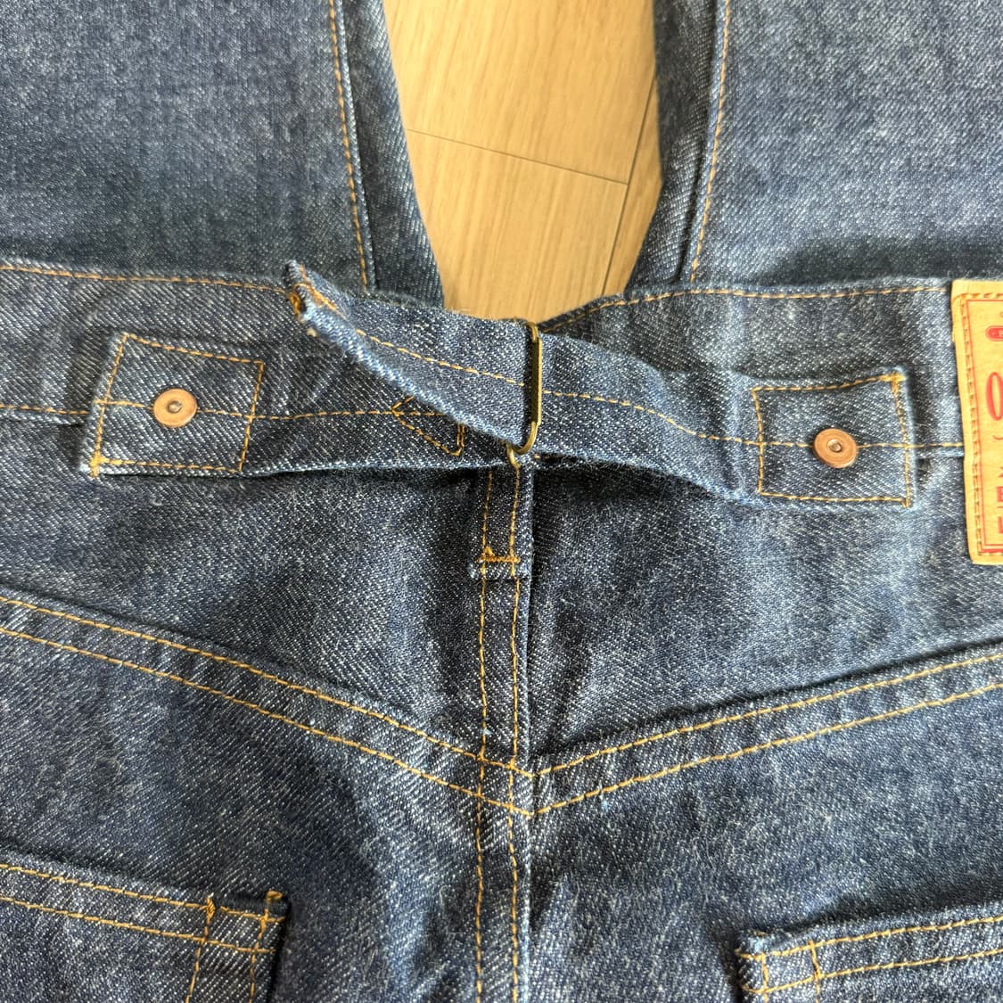 아웃스탠딩 30S CINCH BACK SELVEDGE WIDE PANTS 상품이미지5