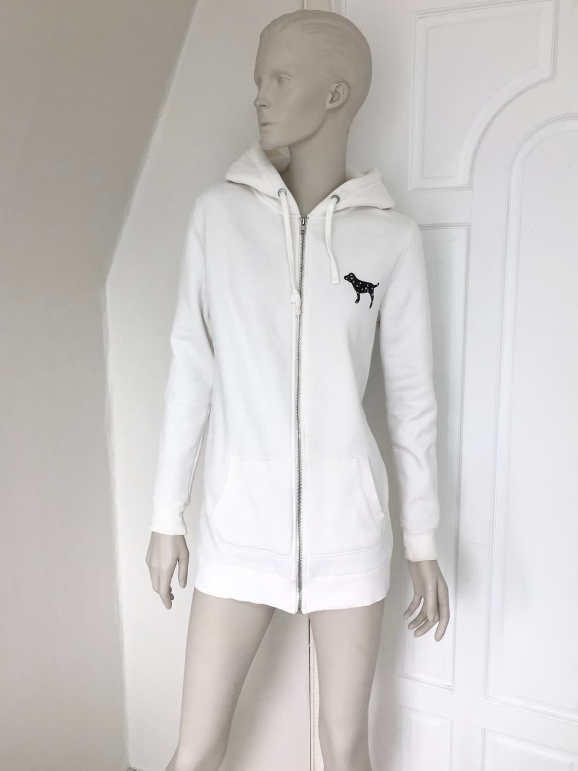 Studded Bold Lettering Zip Hoodie 상품이미지7