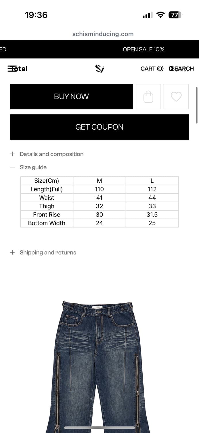 (m)스키즘인듀싱CONVERTIBLE ZIP UP JEANS BLUE 상품이미지3
