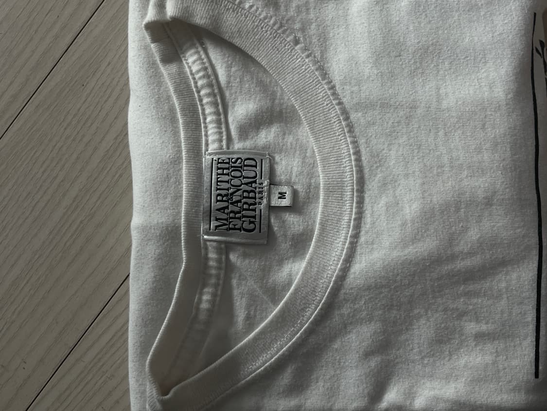 마리떼 클래식 로고 반팔티 화이트 M 상품이미지3