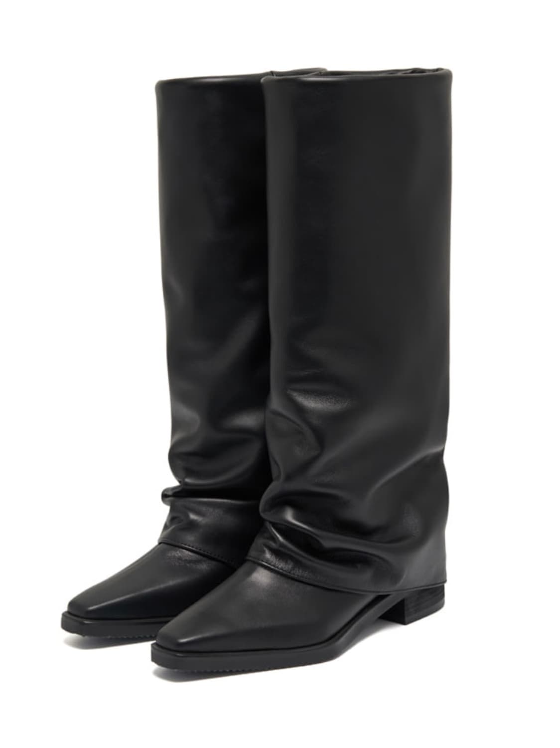 Leather Leg Warmer long boots black 상품이미지6