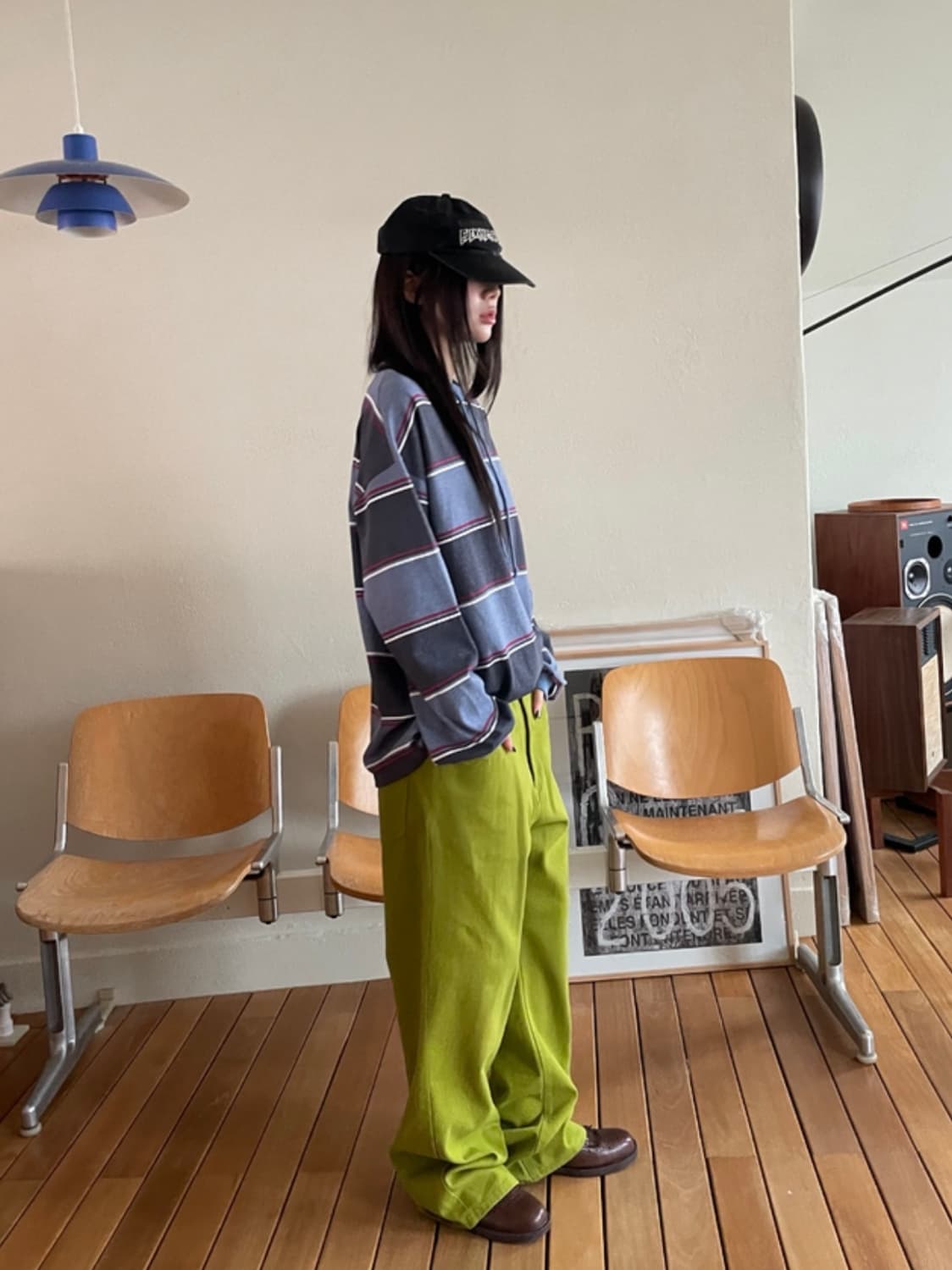 어나더랭귀지 모래하우스 모드니치 컬러 코튼 일자핏 데님 팬츠 상품이미지2