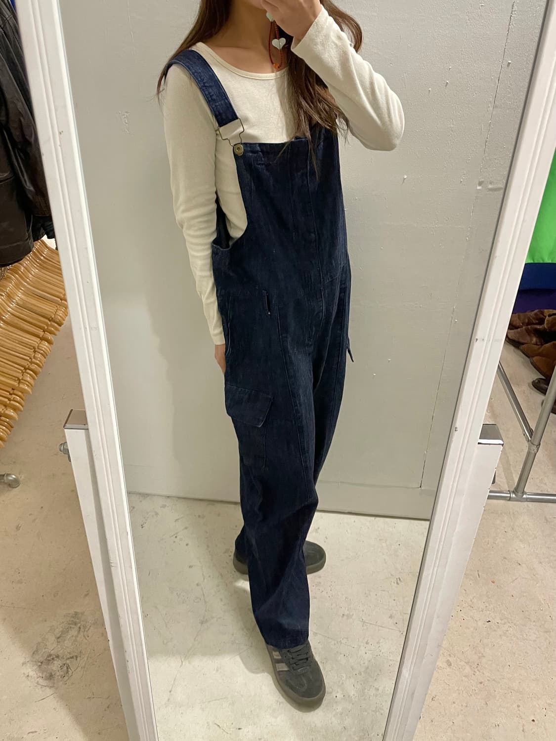 VTG denim deck overall 상품이미지2