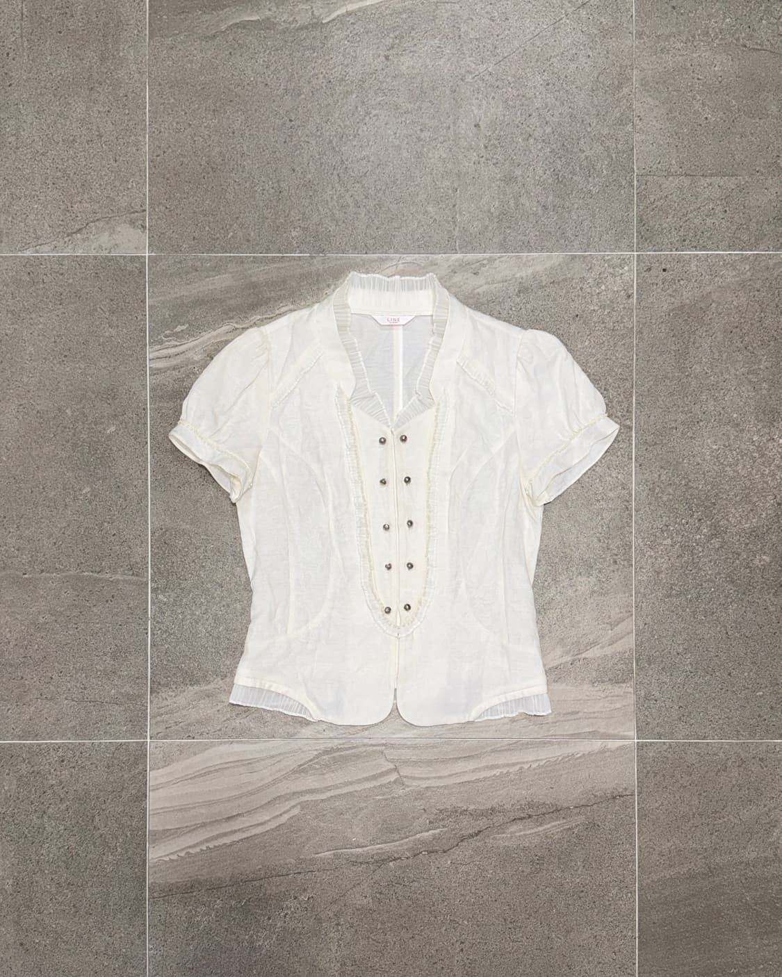 Ivory oriental double button pleats bl 상품이미지1