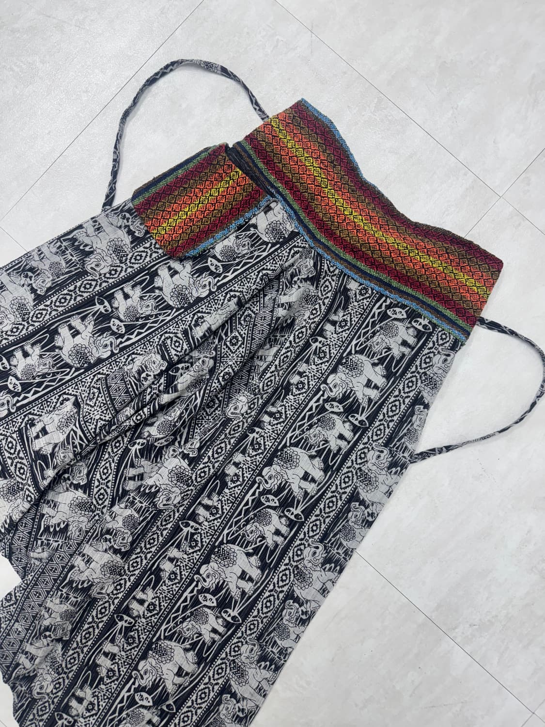 •에스닉 히피 코끼리 패턴 하렘팬츠 (포켓 디테일) 상품이미지5