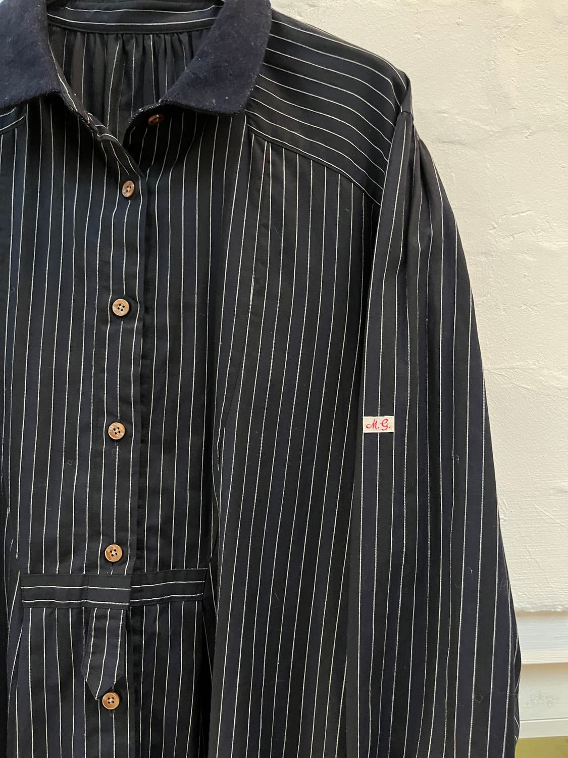 Genre Made In Japan Navy 스트라이프 셔츠 탑 40 상품이미지2