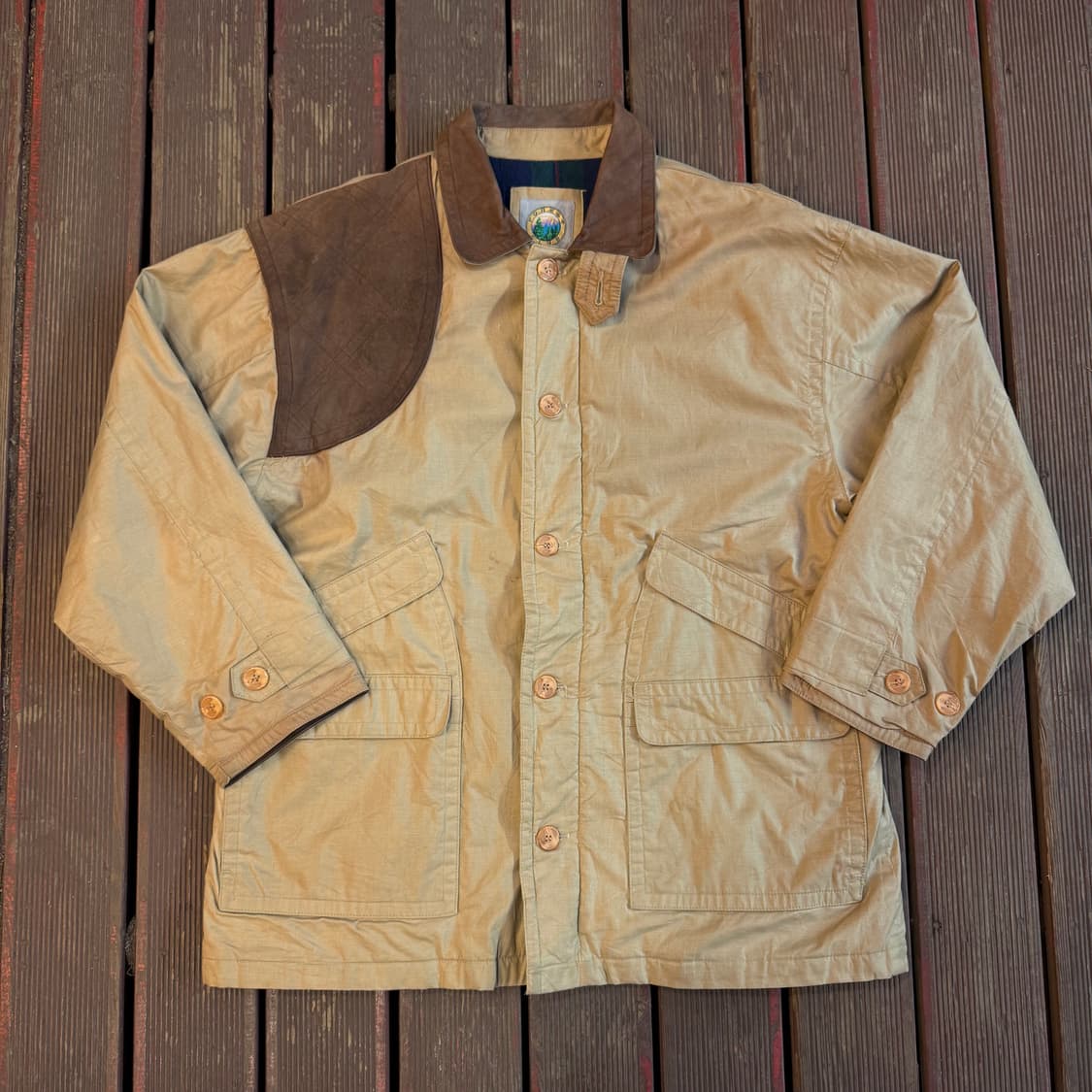 빈티지 베이지 초어자켓 상품이미지1