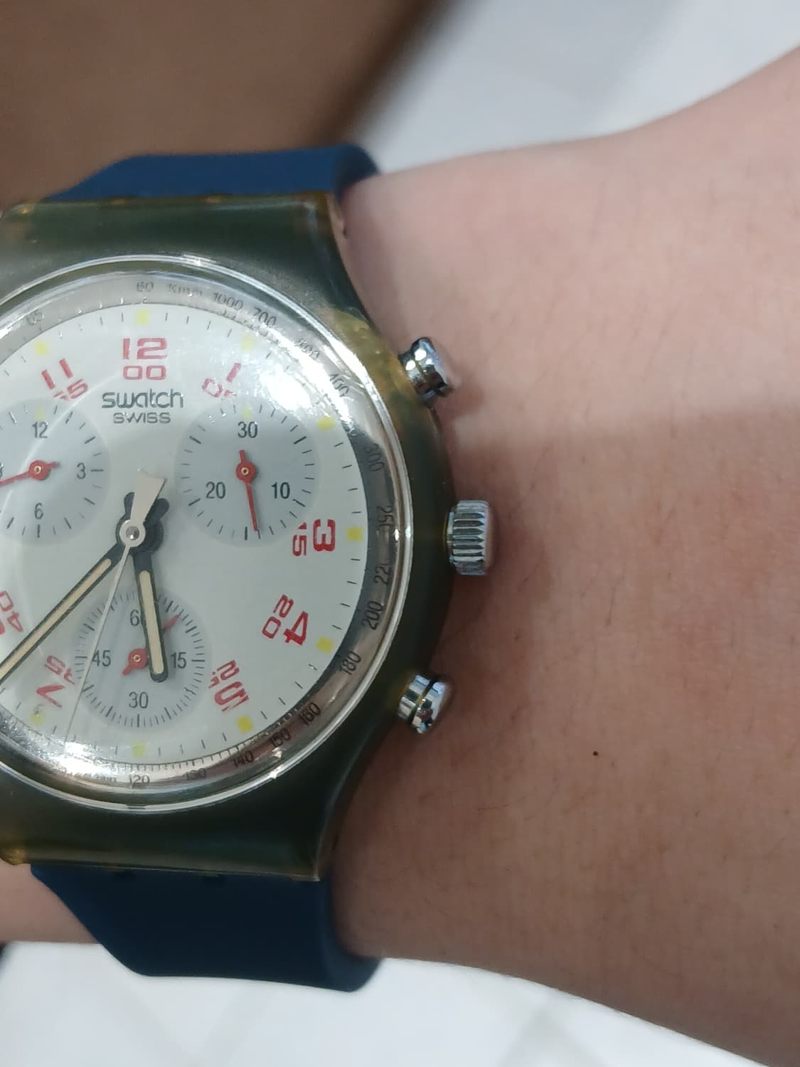 90s 빈티지 스와치 크로노그래프 시계 상품이미지2