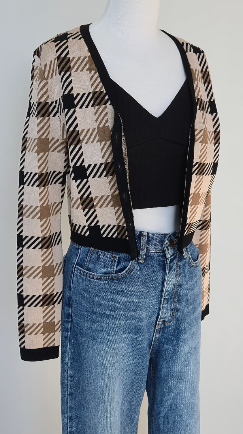 rokh X h&m 자카드 니트 가디건 M 상품이미지4