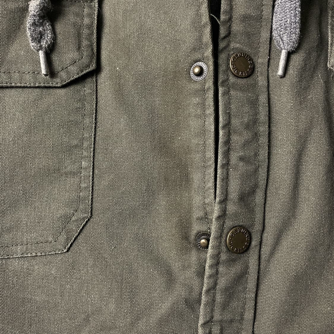 DICKIES 디키즈 빈티지 카키 후드 집업 자켓 A00803 상품이미지4