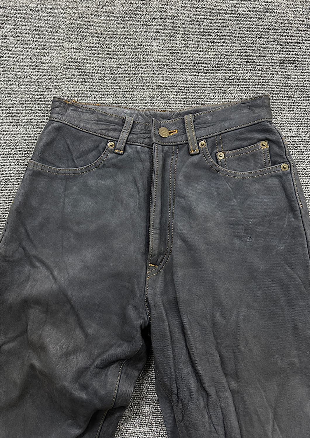 쿠시타니 빈티지 가죽 팬츠  상품이미지2