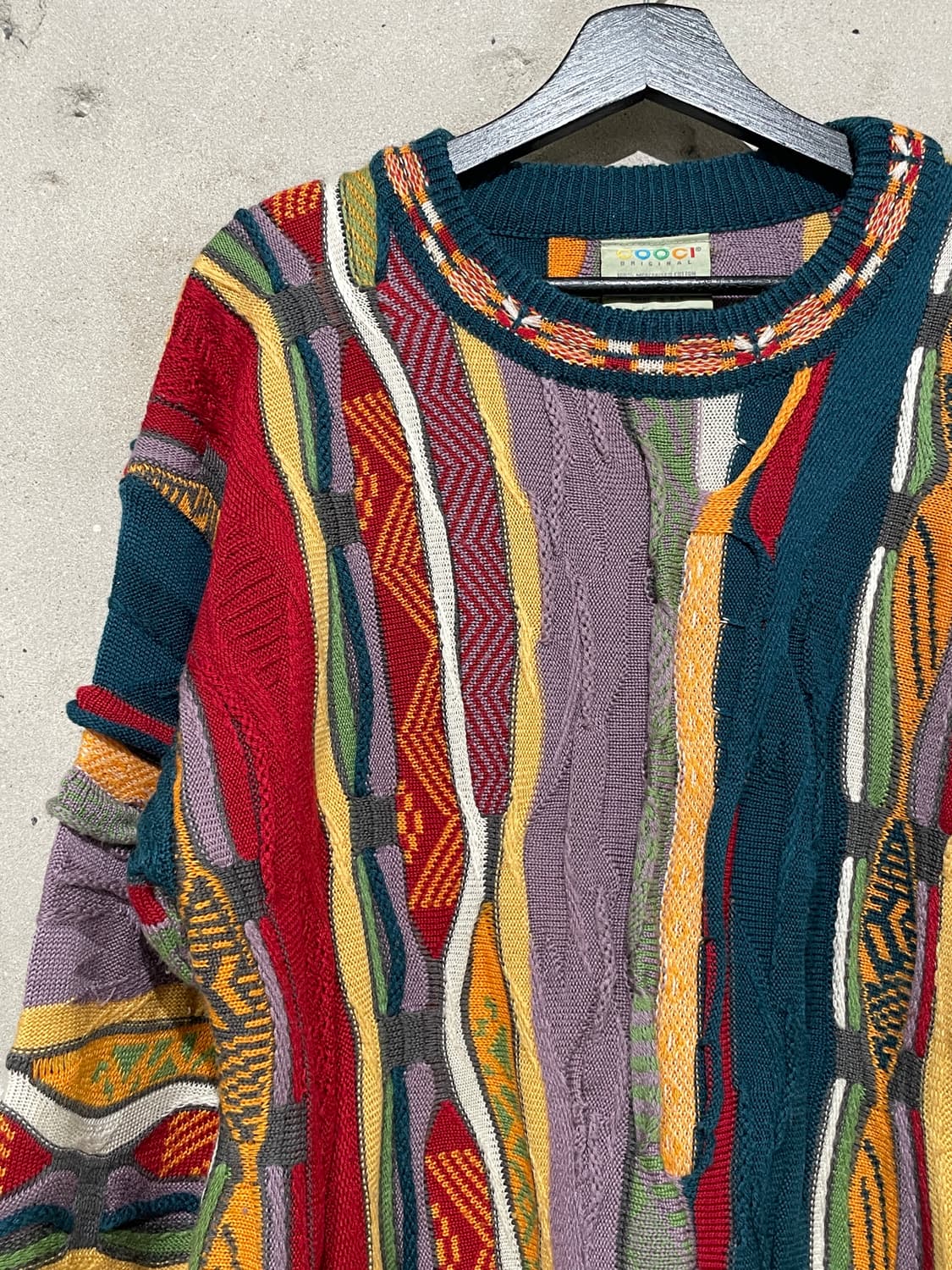 쿠지 오스트레일리아 믹스 크루넥 케이블 스웨터 상품이미지2