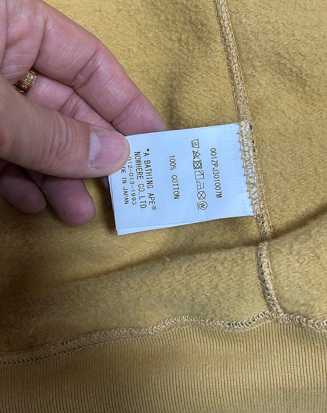 베이프 황계 후드집업 / L 상품이미지6