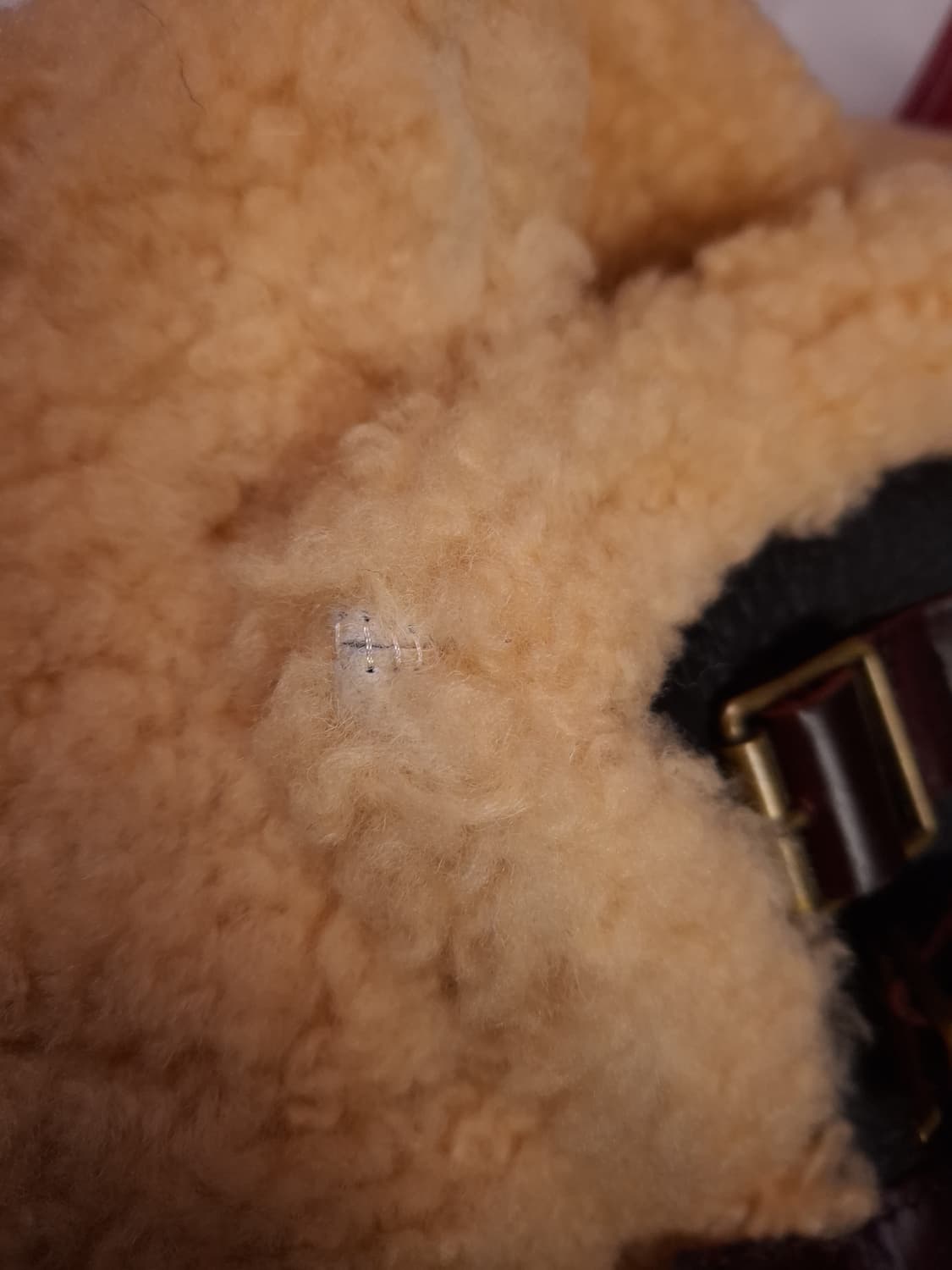 새제품 WW2 대전용 밀리터리 리얼레더 B-6 항공 폭격기 무스탕 상품이미지9