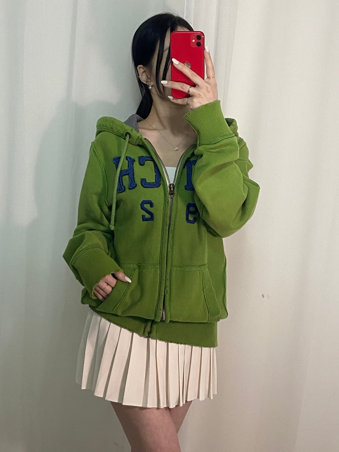 아베크롬비 빅로고 워싱 후드집업 상품이미지1