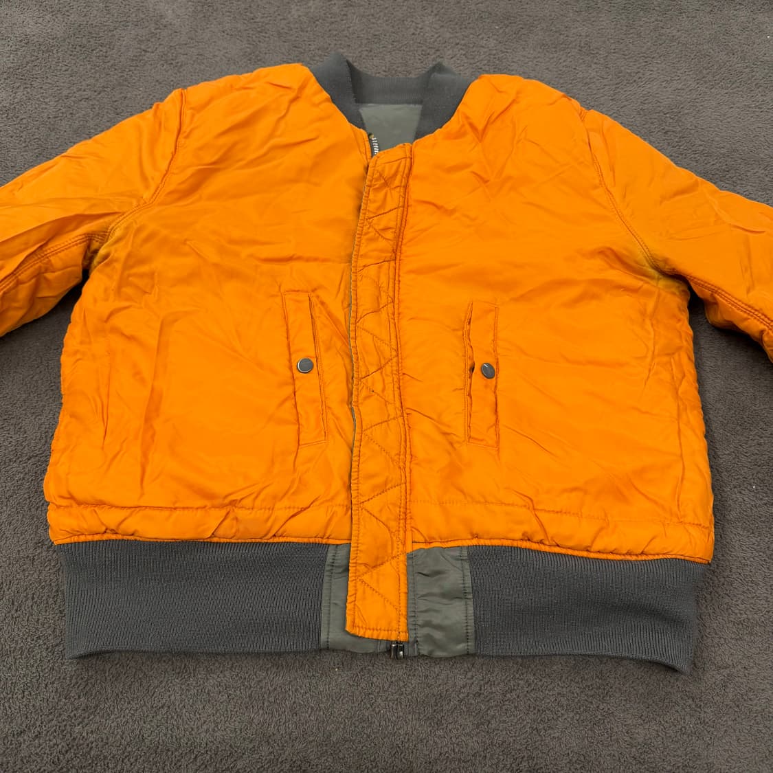 [정품/XL] 90s 알파인더스트리 ma-1 리버시블 항공점퍼 상품이미지3