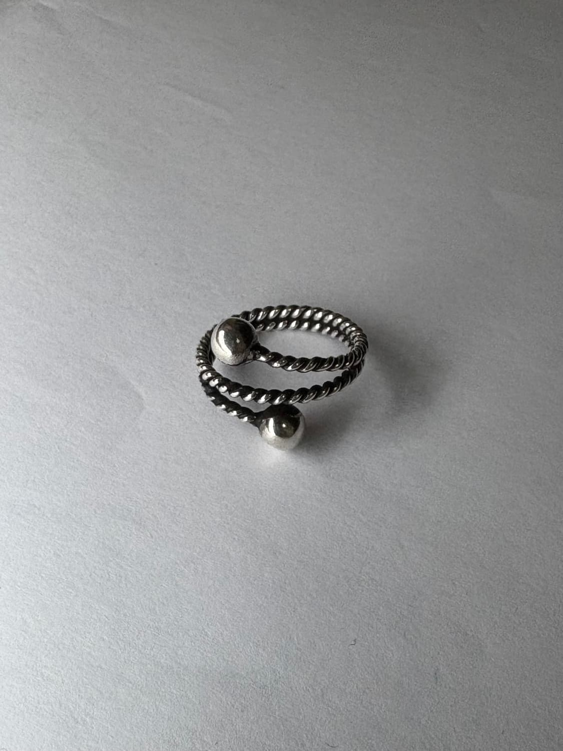 Two ball silver ring 상품이미지2
