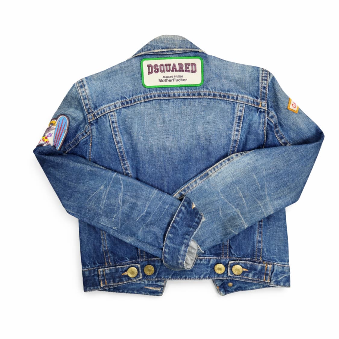 디스퀘어드2 패치 데님 자켓 / 빈티지 워싱 / 유니크 모델 상품이미지2