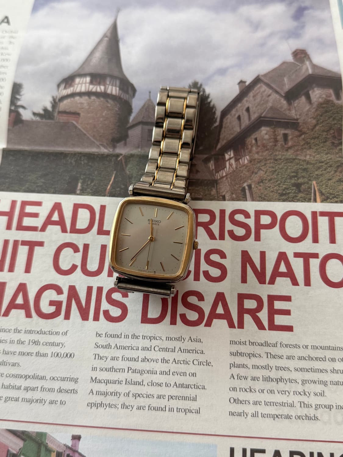 세이코 Seiko 투톤 콤비 쿼츠 상품이미지2