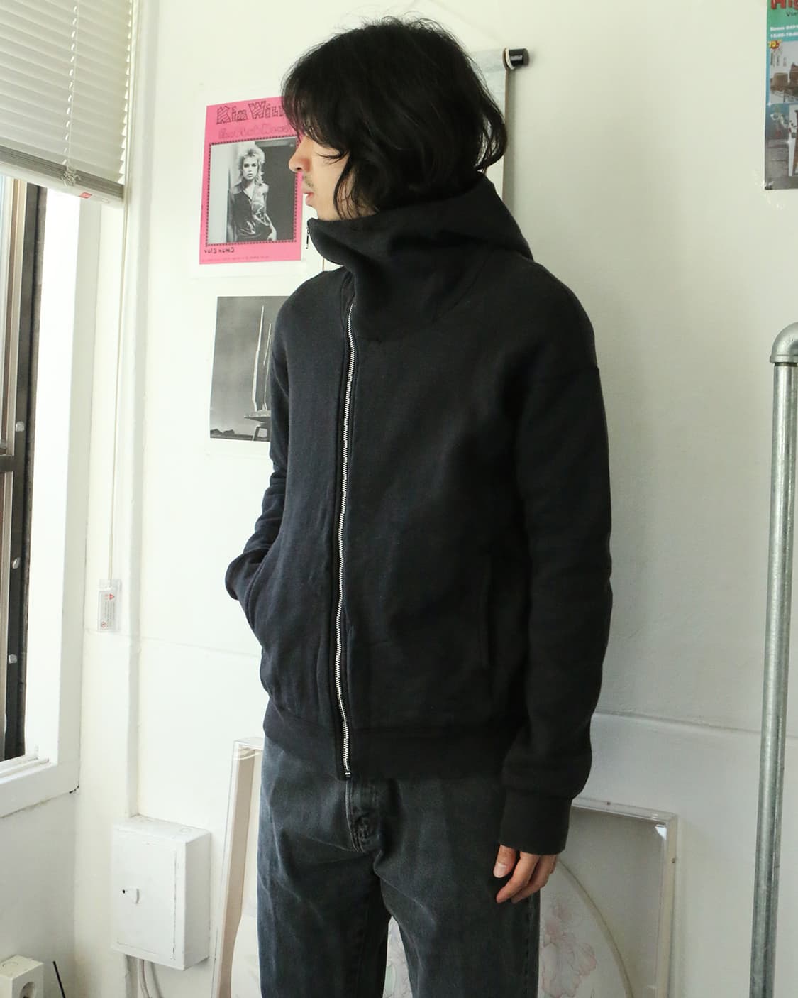 라드 뮤지션 비대칭 지퍼 후드 집업 상품이미지3