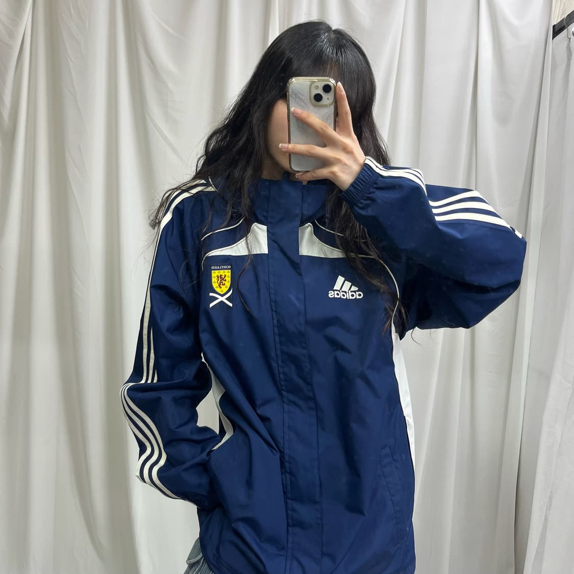 Adidas navy Scotland windbreak jacket 상품이미지1