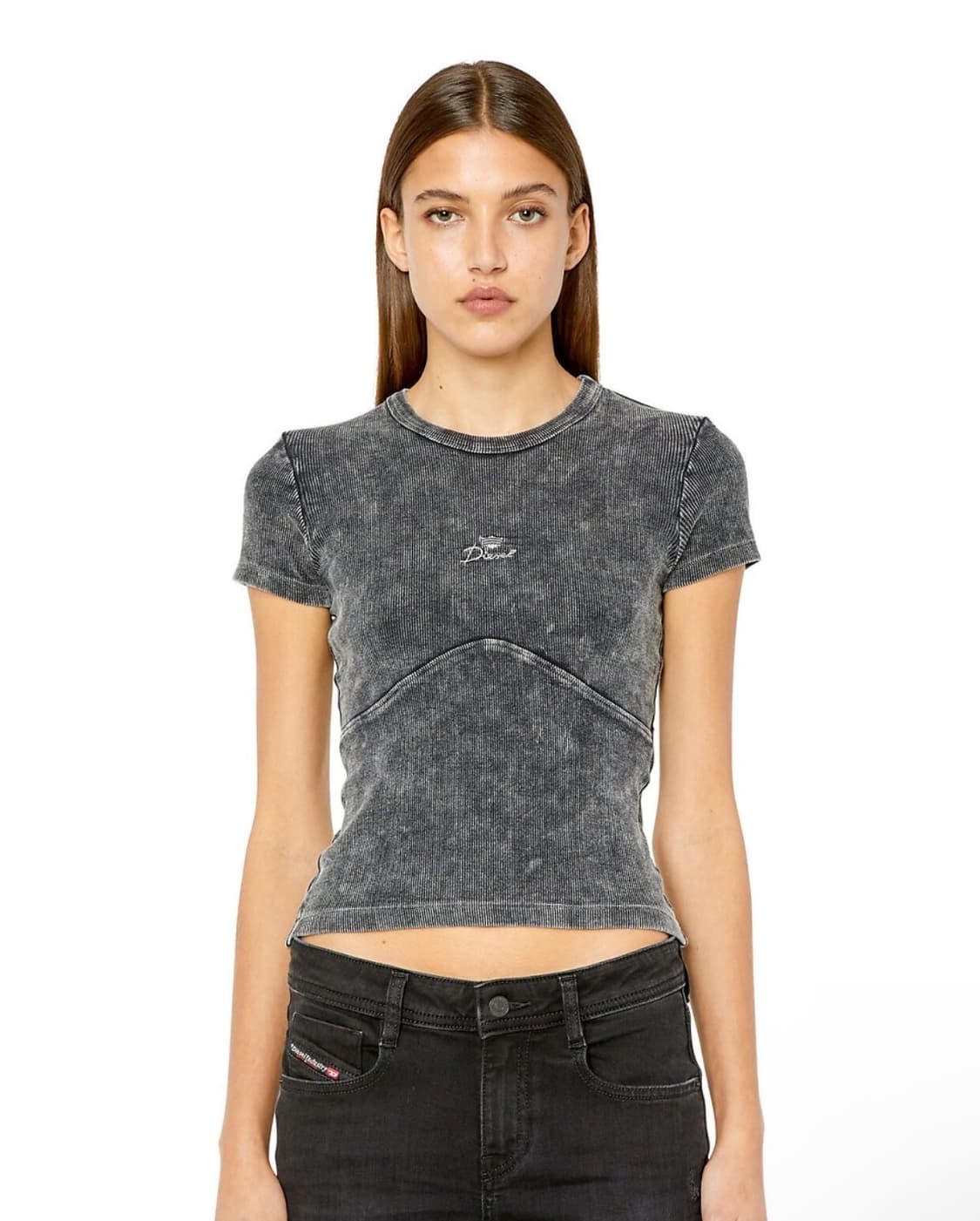 디젤 T 스키지엘 반소매 티셔츠 블랙(그레이) L 상품이미지1