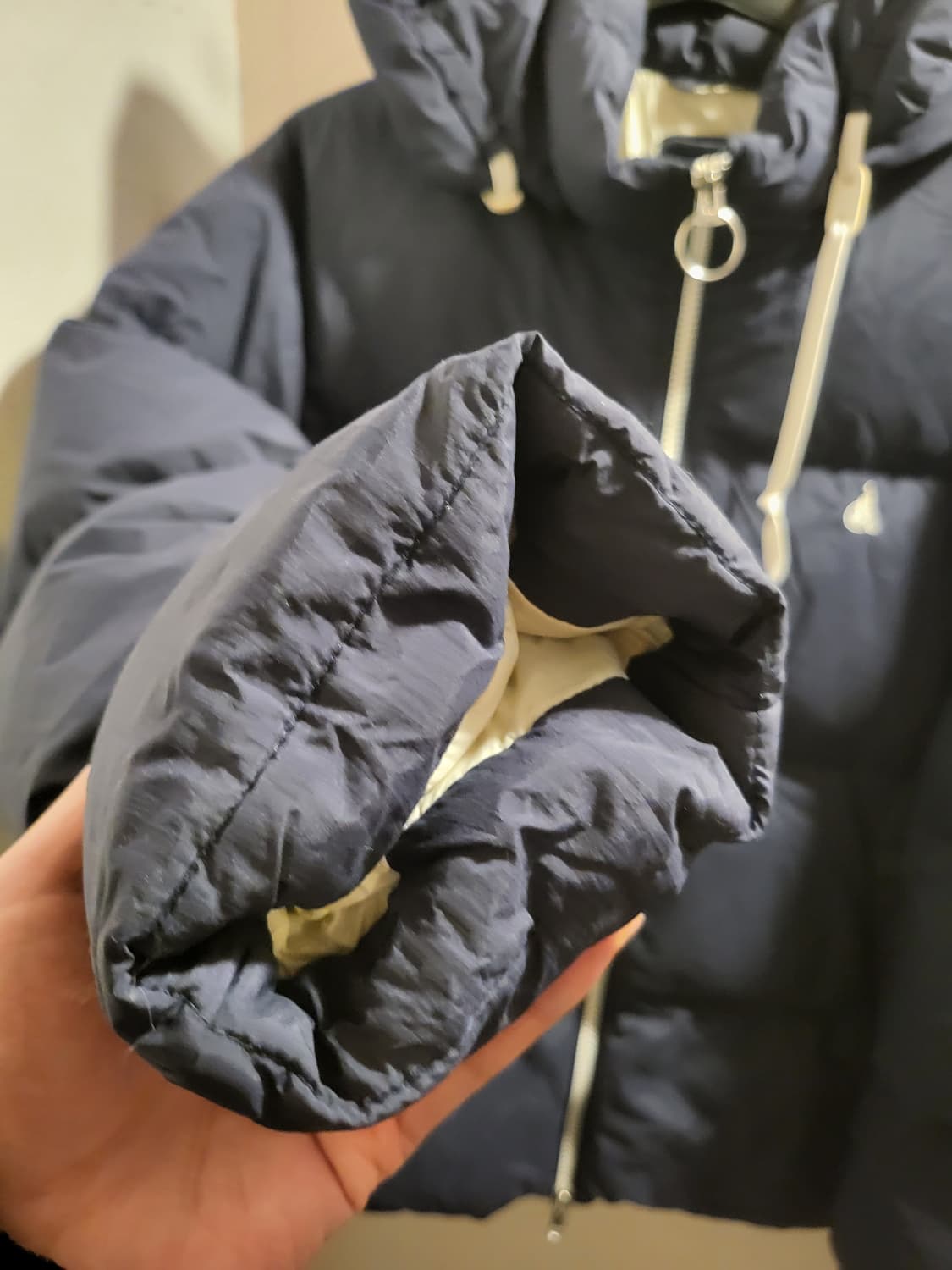 빈폴 네이비 후드 다운 패딩 상품이미지3