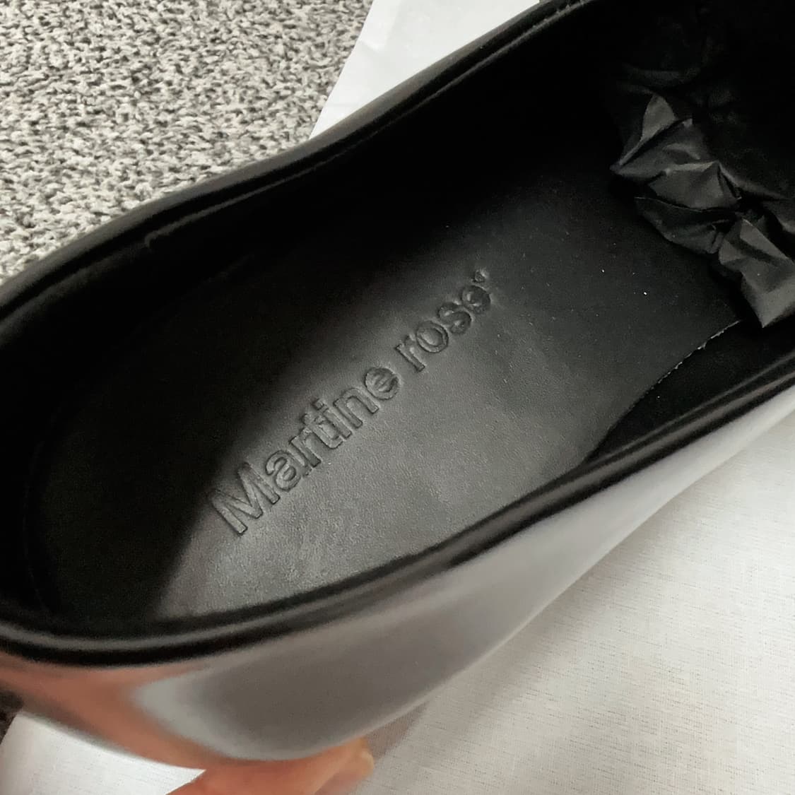 마틴 로즈 남성 블랙 체인 로퍼 75% 상품이미지6