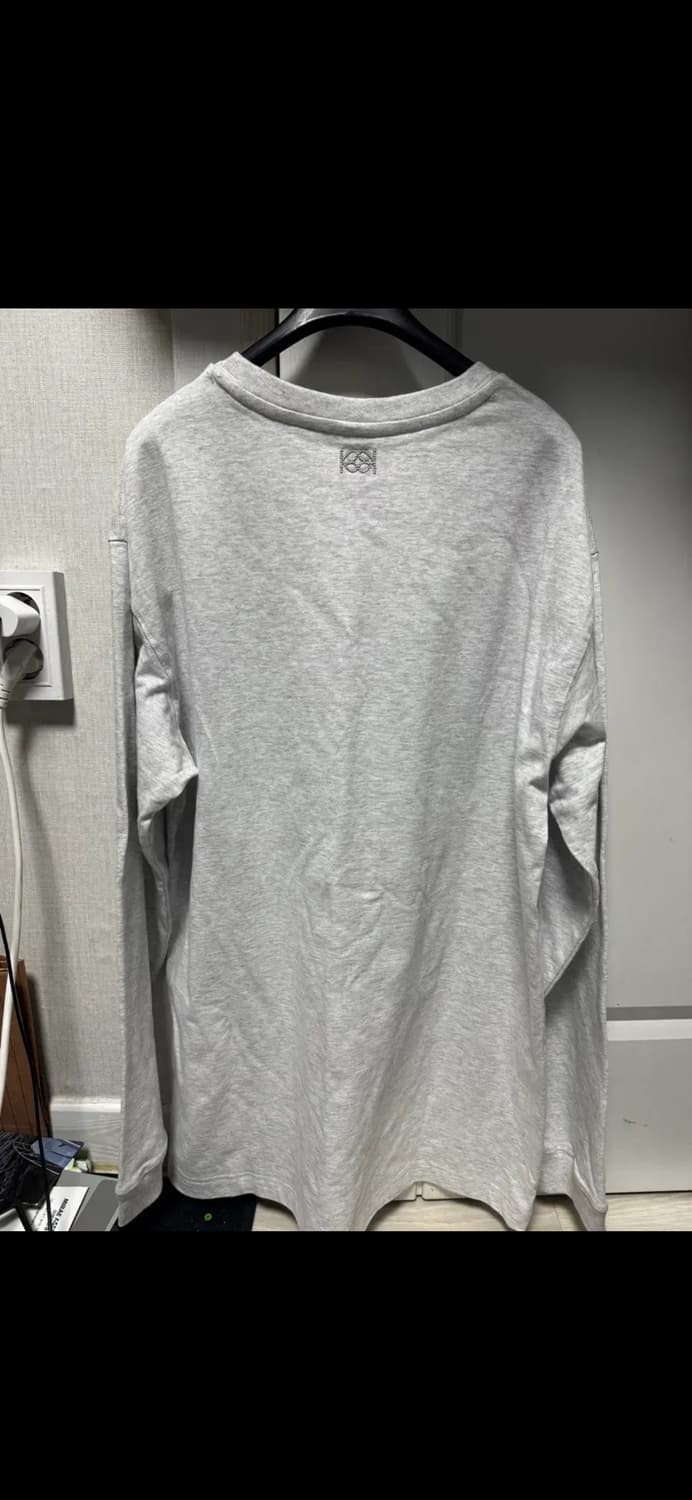 무료배송) 기준의 롱슬리브 멜란지화이트 m size 상품이미지2