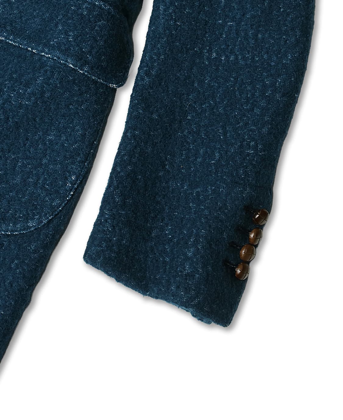 헤보 [Hevo] 청록 코튼 라나 버진 울 이태리 더블 코트 상품이미지5