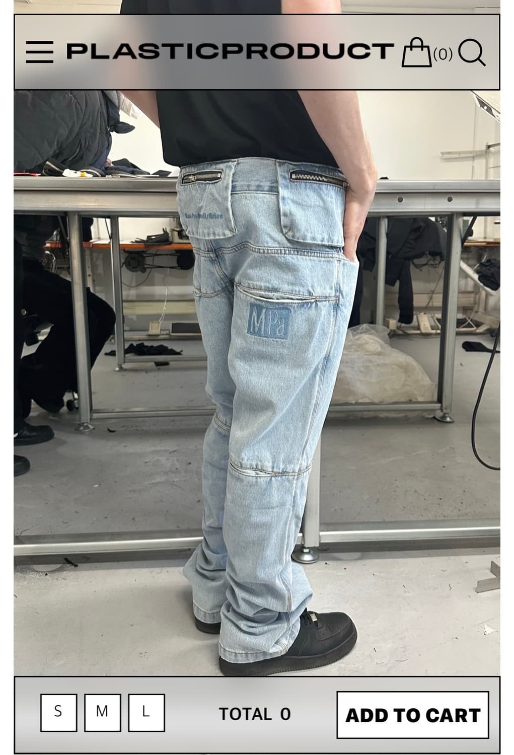 MPa BAG PANTS (STEEL BLUE) 코르티스 주훈 바지 상품이미지1