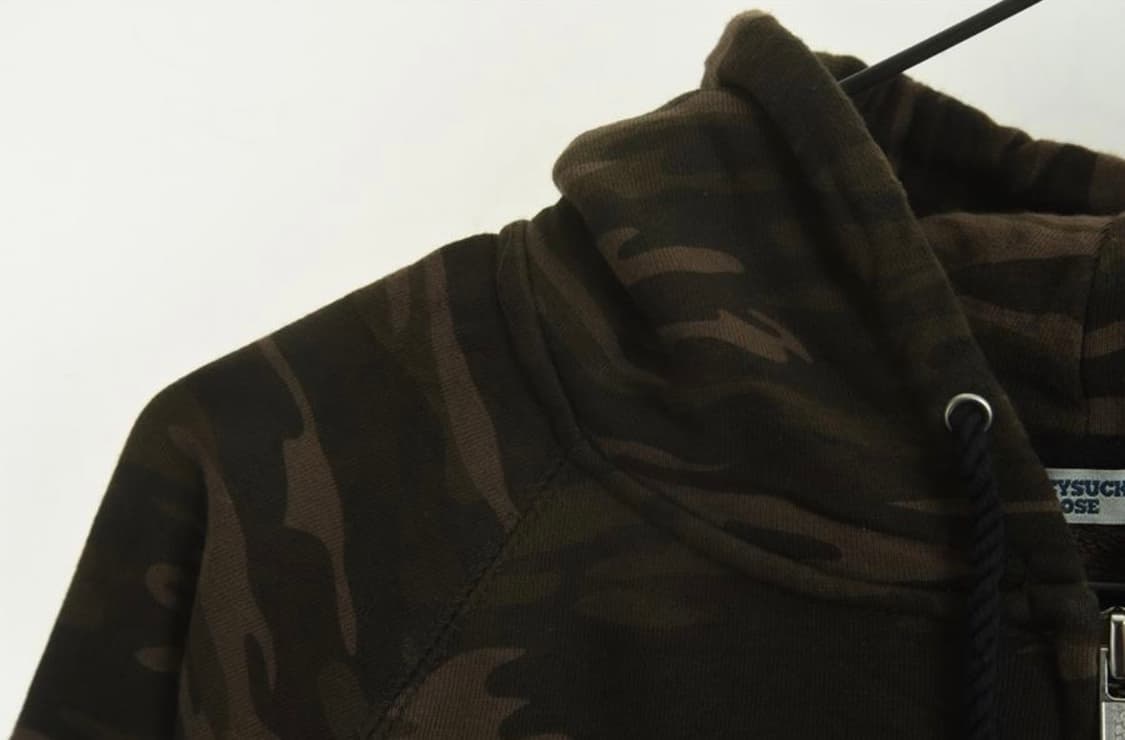 브라운 카모 후드집업 상품이미지5